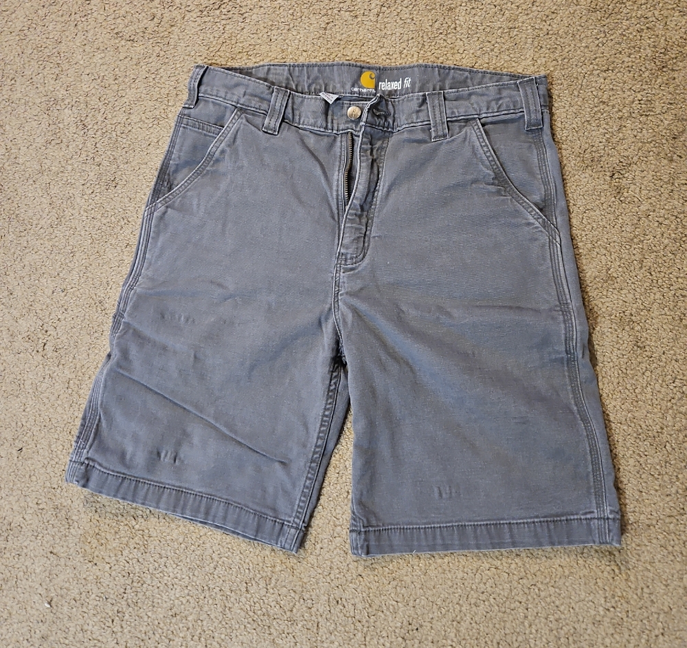 Carhartt Men's Slate Gray Flat Front Shorts